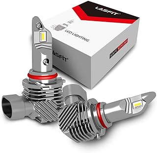 LASFIT 9006/HB4 LED Bulbs Fanless LED Conversion Kits for Fog Light 6000K 4000LM Xenon White 40W, Plug and Play Pack of 2