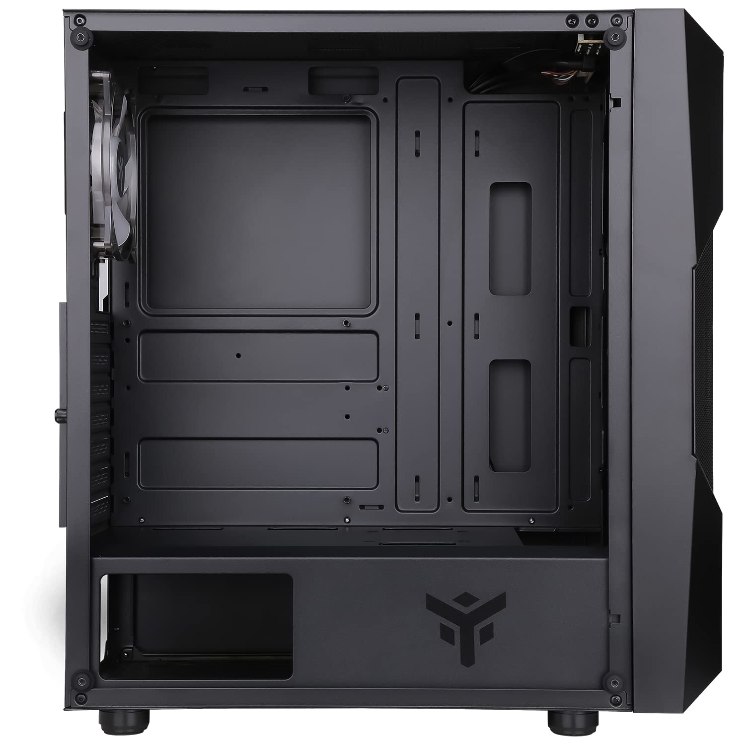 Itek Case OXYGEN Gaming Middle Tower, 20 cm e 12- cm ARGB Fan, USB3, Pannello Laterale in Vetro Temperato