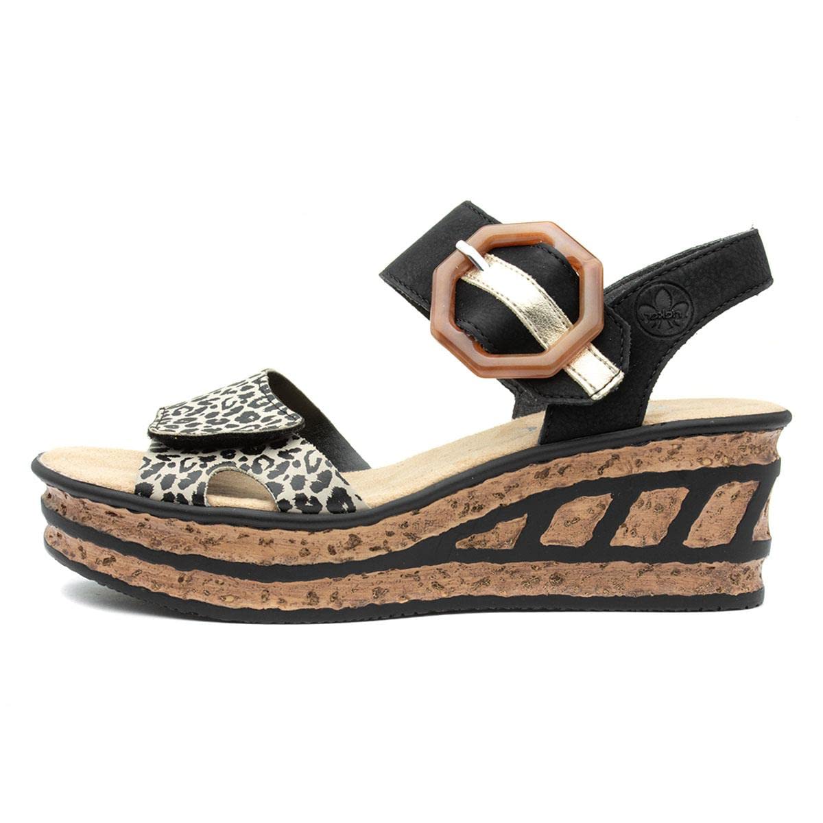 Rieker Geschenk Damen Keilabsatz Sandalen