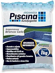 Argamassa Piscina Aut. Impermeável Cor Branco Gelo 1Kg
