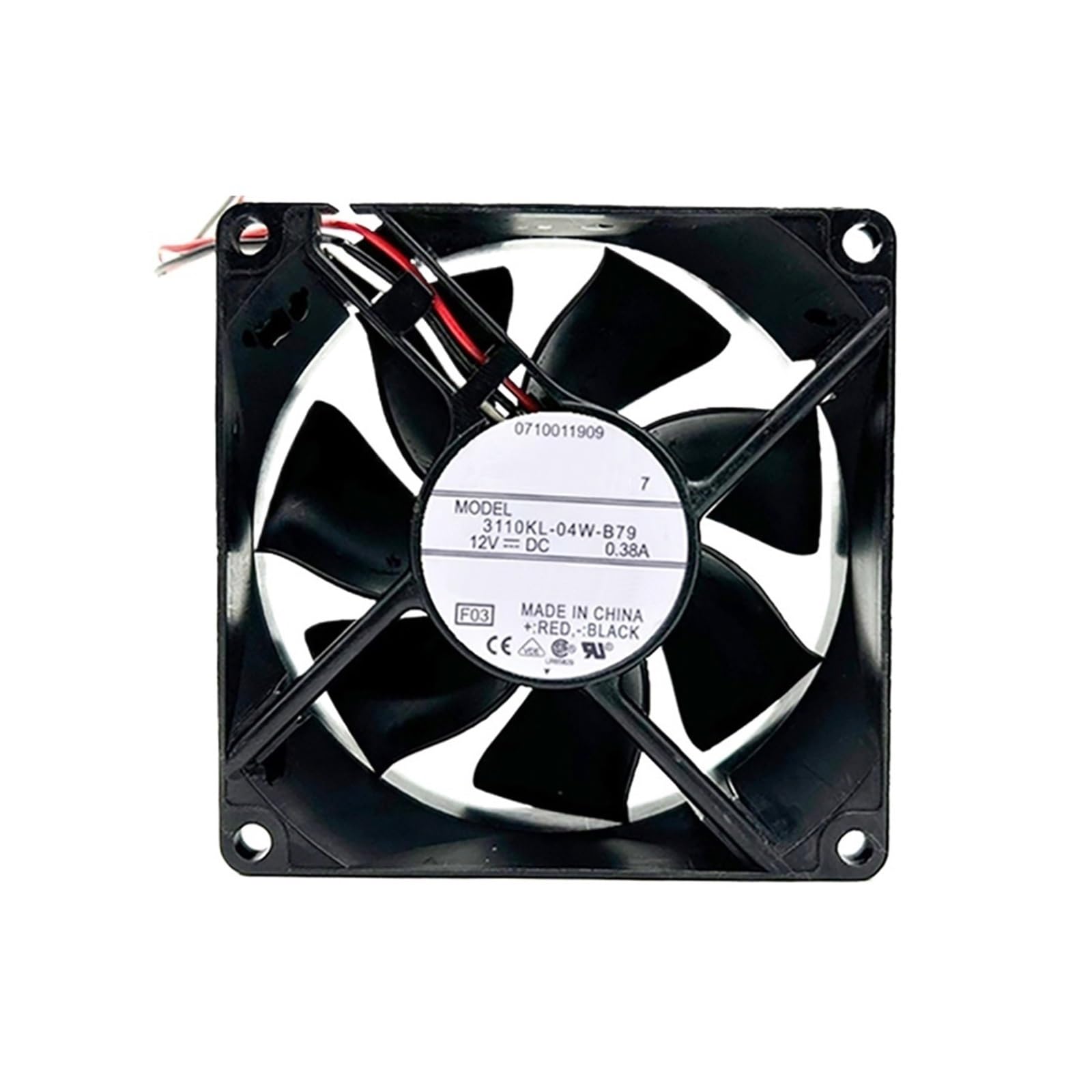 YLPWKMVZ Fan 3110KL-04W-B79 12VDC 0.38A 80 * 80 * 25mm