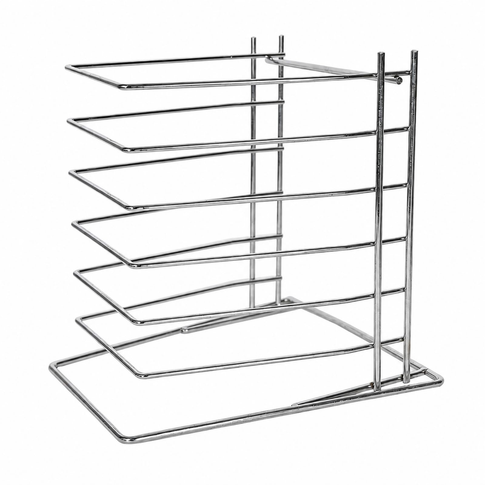 Teglie da Appoggio con Sei Livelli Autonte Rastrelliera in Acciaio Inox con Ripiani a Filo per Pizzaioli, Pasticceri, Domestica