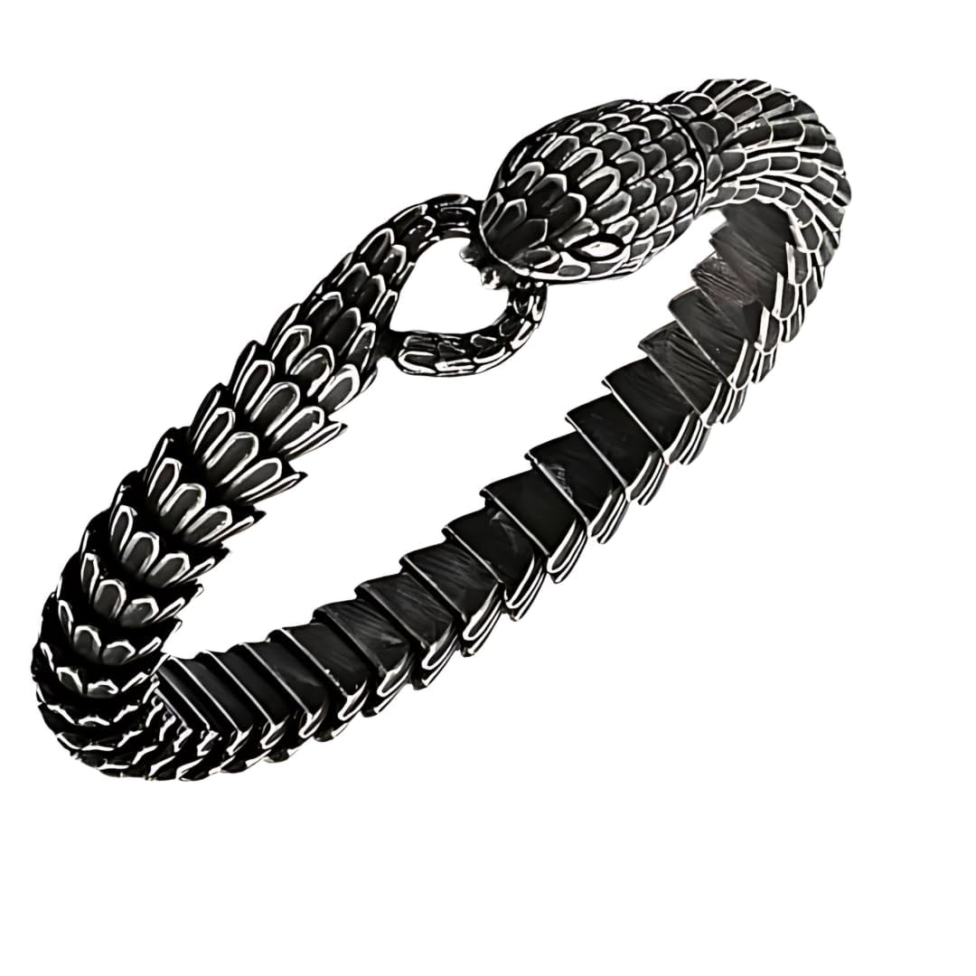 TALONS - 10mm Pure Titanium Steel Gun Plated Black Color Bracelet for Men & Boy (8 inch)-image-44
