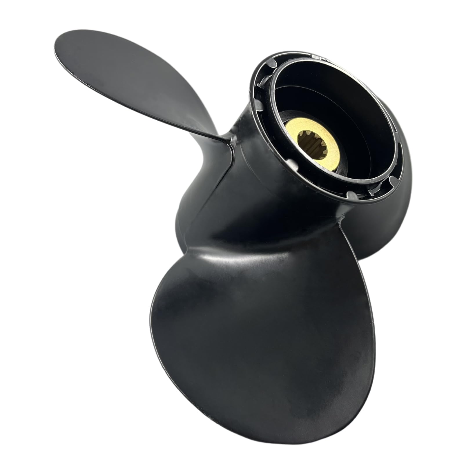 Boatman Hélice de aluminio para barco de 9 1/4 x 12 pulgadas, compatible con motor fueraborda Suzuki DF8A 9.9A 15 20/DT9.9 15 HP, 10 piezas de dientes estriados n.º 58100-89L50-019