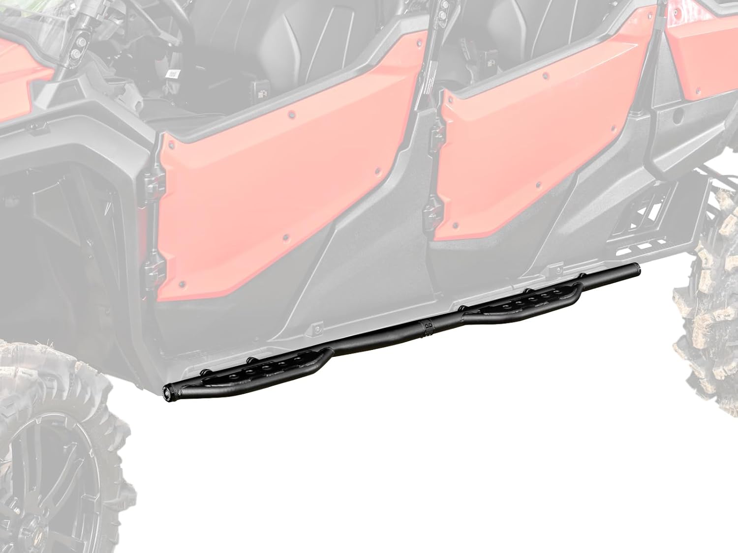 SuperATV Nerf Bars Compatible with 2023+ Honda Pioneer 1000-6 | Made with 1.75” Diameter Steel Tubing | Added Layer of Protection | Powder-Coat Finish