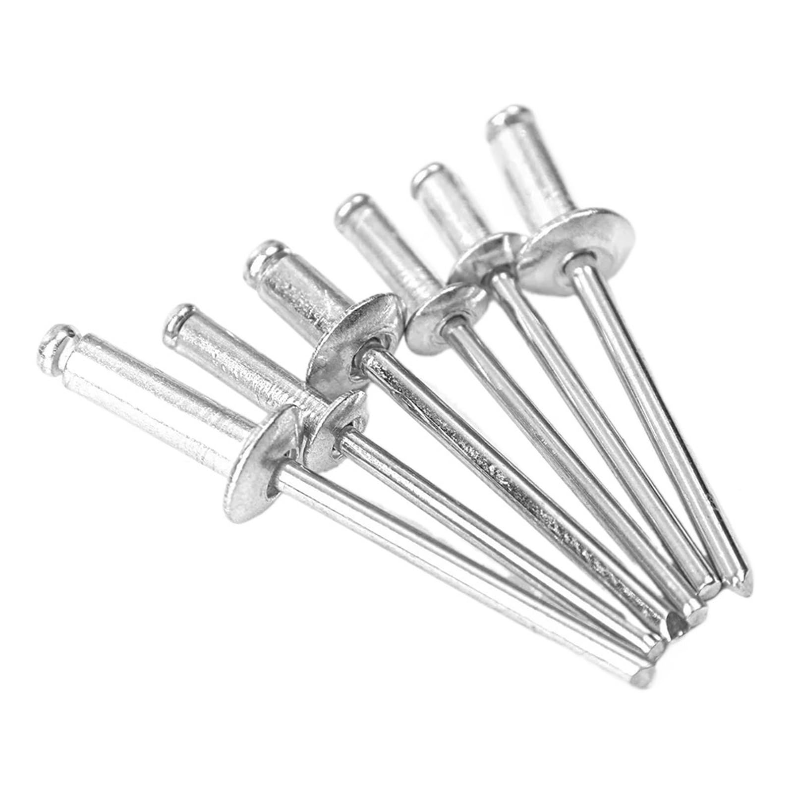 Rivet 120pcs Aluminum Alloy Riveter Fasteners Sets Pop Rivets Assortment Kit Furniture Assortment Dome Head Blind Rivet Nut Tools