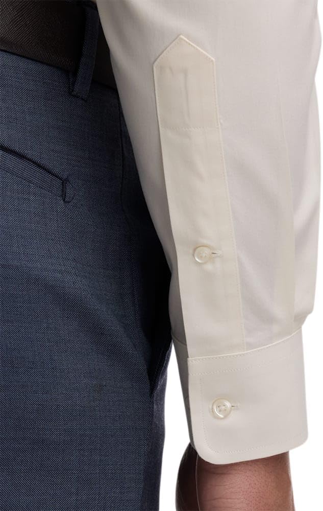 Paul Fredrick Men's Slim Fit Non-Iron Cotton Button Down Collar Dress Shirt