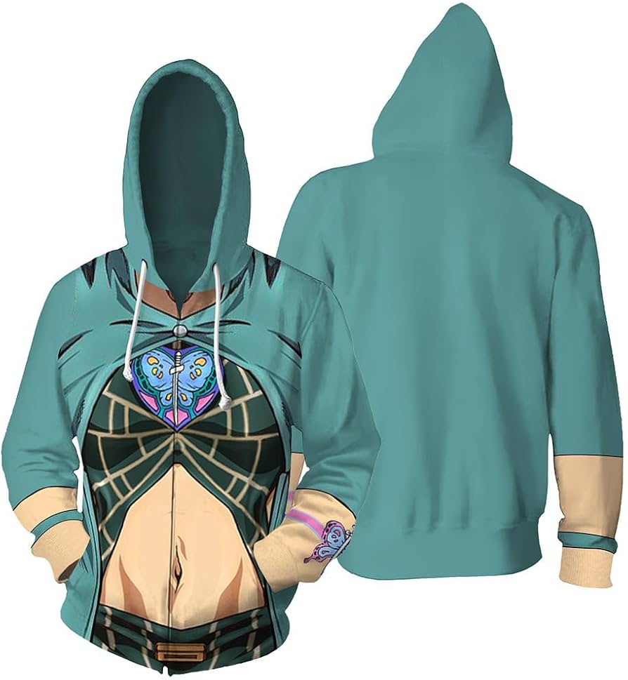 Amazon.co.jp: ジョジョの奇妙な冒険 パーカー 長袖 空條承太郎 空條徐