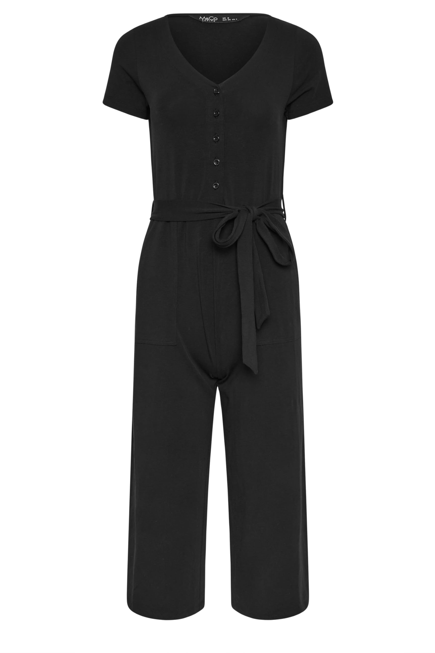 M&Co Petite Tie Waist Jumpsuit - Women's