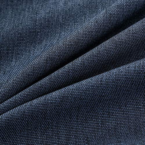 Zebrasmile Decorative Lumbar Throw Pillow Covers Elegant Soft Touch Cotton Blend Cushion Case For Car Chair Couch Sofa Bed Waist Neck Rest 20" X 12" Dark Blue #TOP3