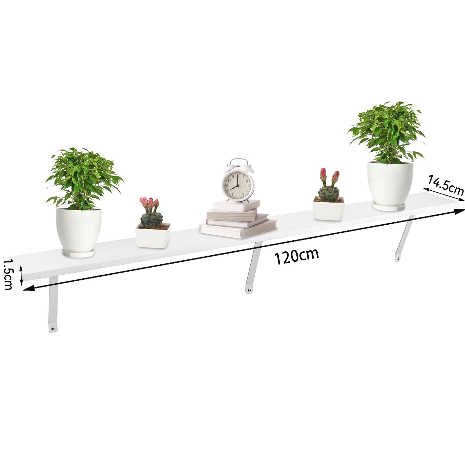 Radiator Shelf MDF Wood 40x15 Cm Floating Over Radiator Shelf
