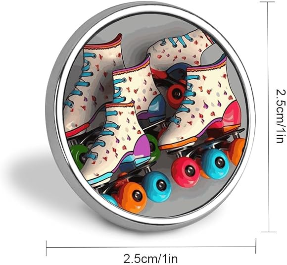 Retro Roller Skate Enamel Pin: Add Some Vintage Vibe to Your Outfit!