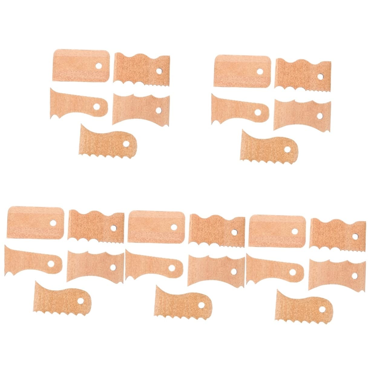 SEWACC 25 Stk Töpferwerkzeug-set -set Bildhauerwerkzeug Aus Ton Töpferwerkzeug Aus Ton Bildhauen Von Tonwerkzeugen Werkzeug Zur Herstellung Von Tonskulpturen Tonschaber Holz Beige