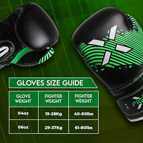 Miniatura 4 de Guantes de boxeo para niños de 3 a 8 años, 4 6 onzas, MMA, guantes de boxeo para entrenamiento, saco de boxeo, Muay Thai, MMA