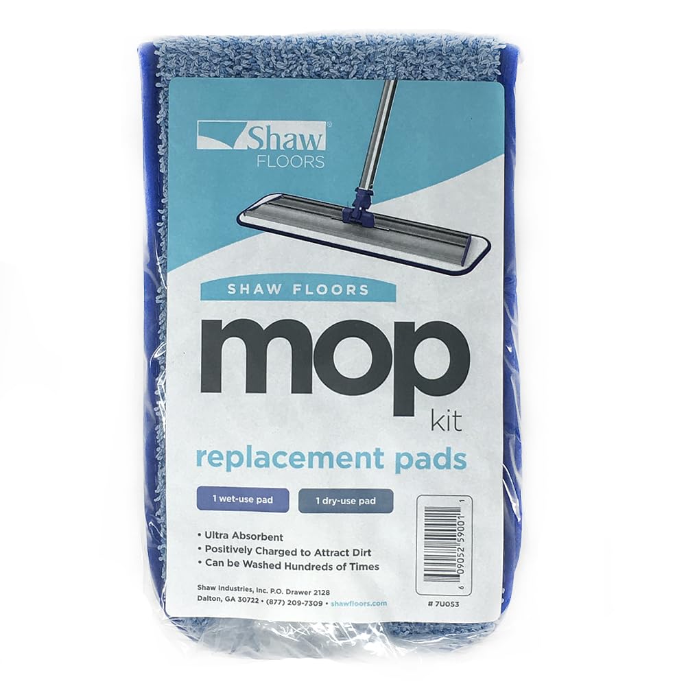 Shaw Floors Vibrante - Productos de Limpieza, Juego de limpieza de madera dura y laminado con limpiador + almohadillas 1 húmedo y 1 seco