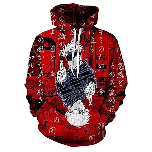 Gojo Satoru Hoodie Costume Cosplay Sweatshirt Sweater 3D Novelty Hooded