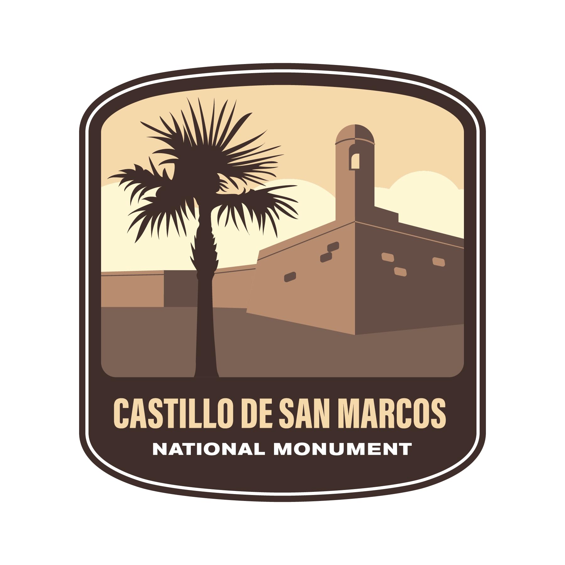 Vagabond HeartCastillo De San Marcos National Monument Vinyl Sticker