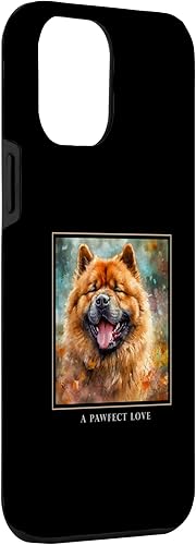 Miniatura 3 de iPhone 13 Pro Max Chow Chow Perro Jardín Flores Pintura Mascota Mamá Papá Caso