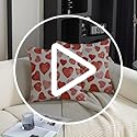 TAJWE Valentine Decorative Pillow Covers Set Of 2 - 12x20 Inch, Machine Washable, Home Decor For Couch Bed