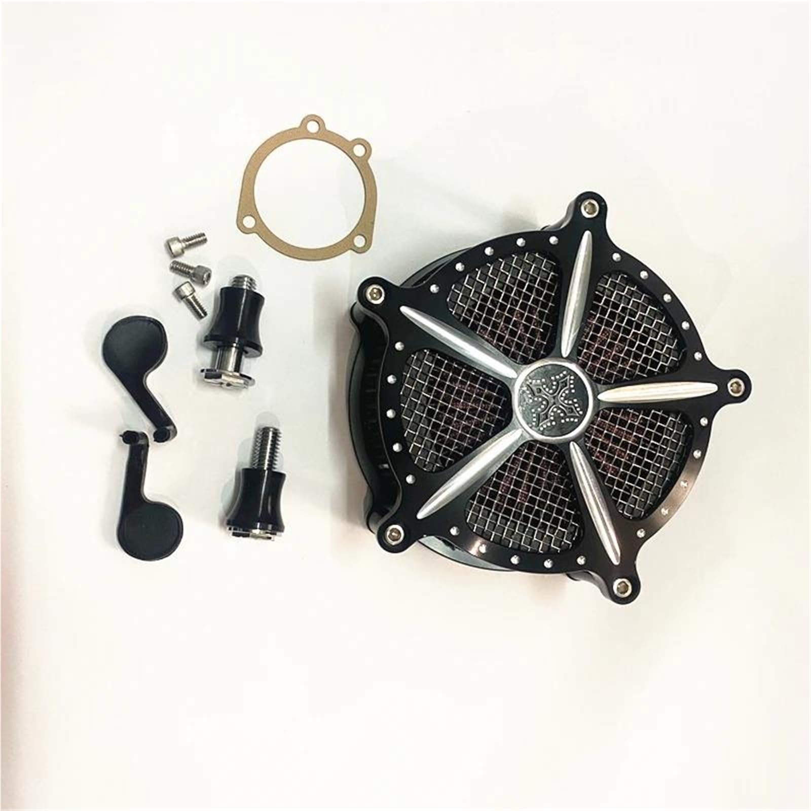 Filtre d'admission d'air moto en alliage usiné pour Sportster XL883 millésime 2004-2016