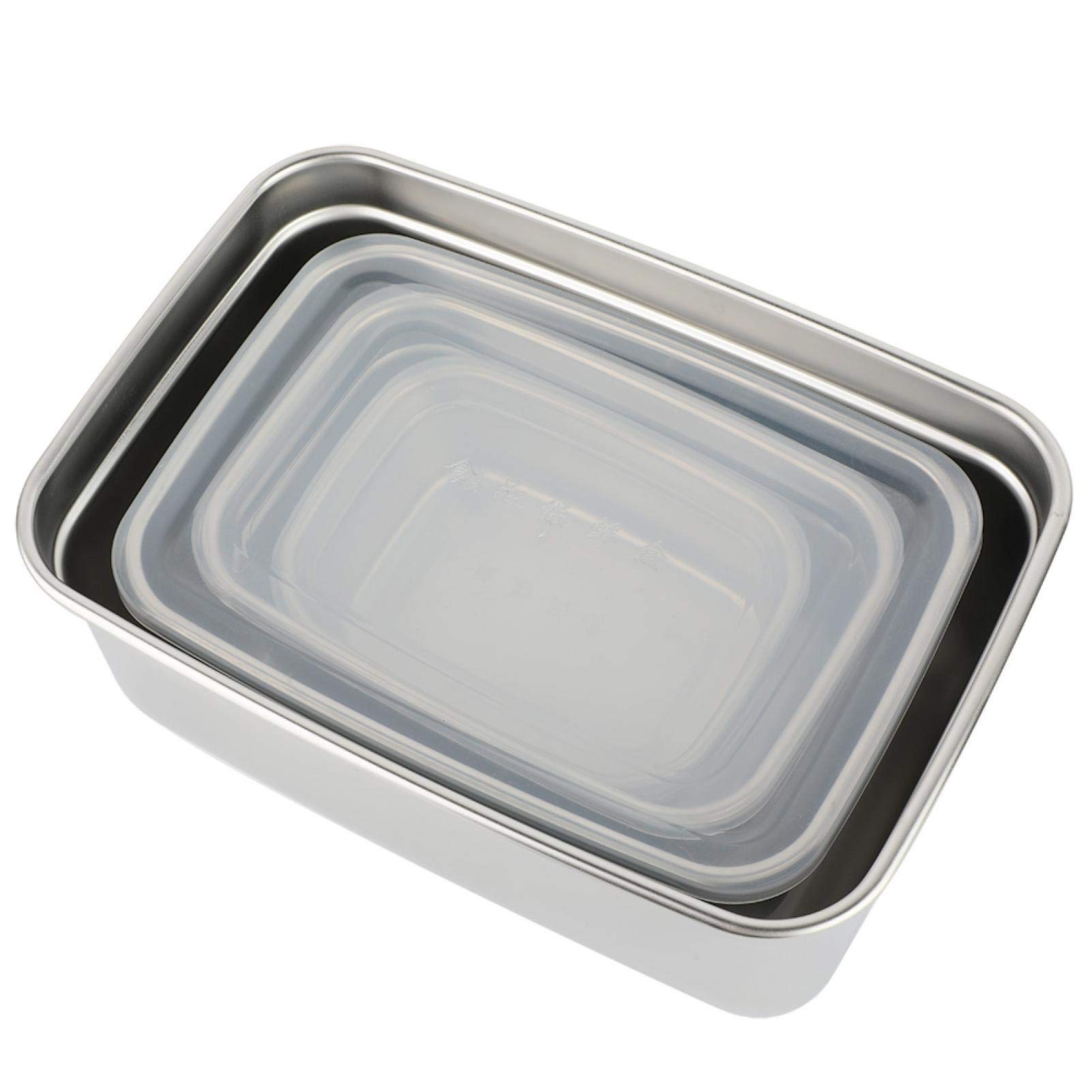 Amazon｜食品容器セット ステンレス保存容器 入れ子 4個セット｜保存