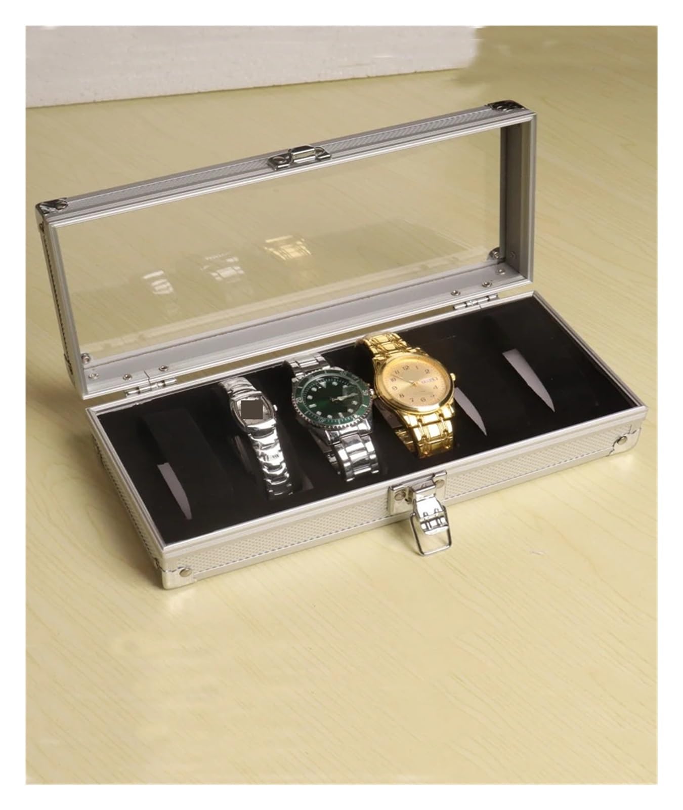 Scatola per orologi in alluminio Scatola for orologi 6/12/24 cinte | Espositore for collezione di scatole for orologi in lega di alluminio(6 Slots)