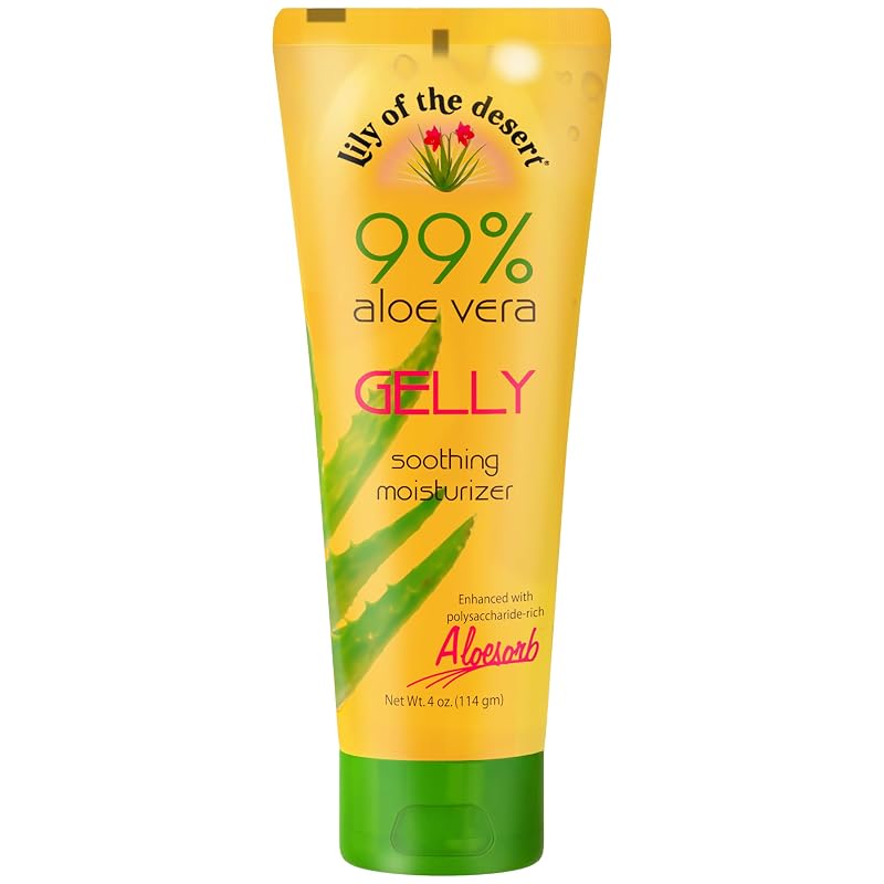 Lily Of The Desert Gelly Moisturizer Gel de Aloe Vera com Vitamina E e Vitamina C, 120 mL