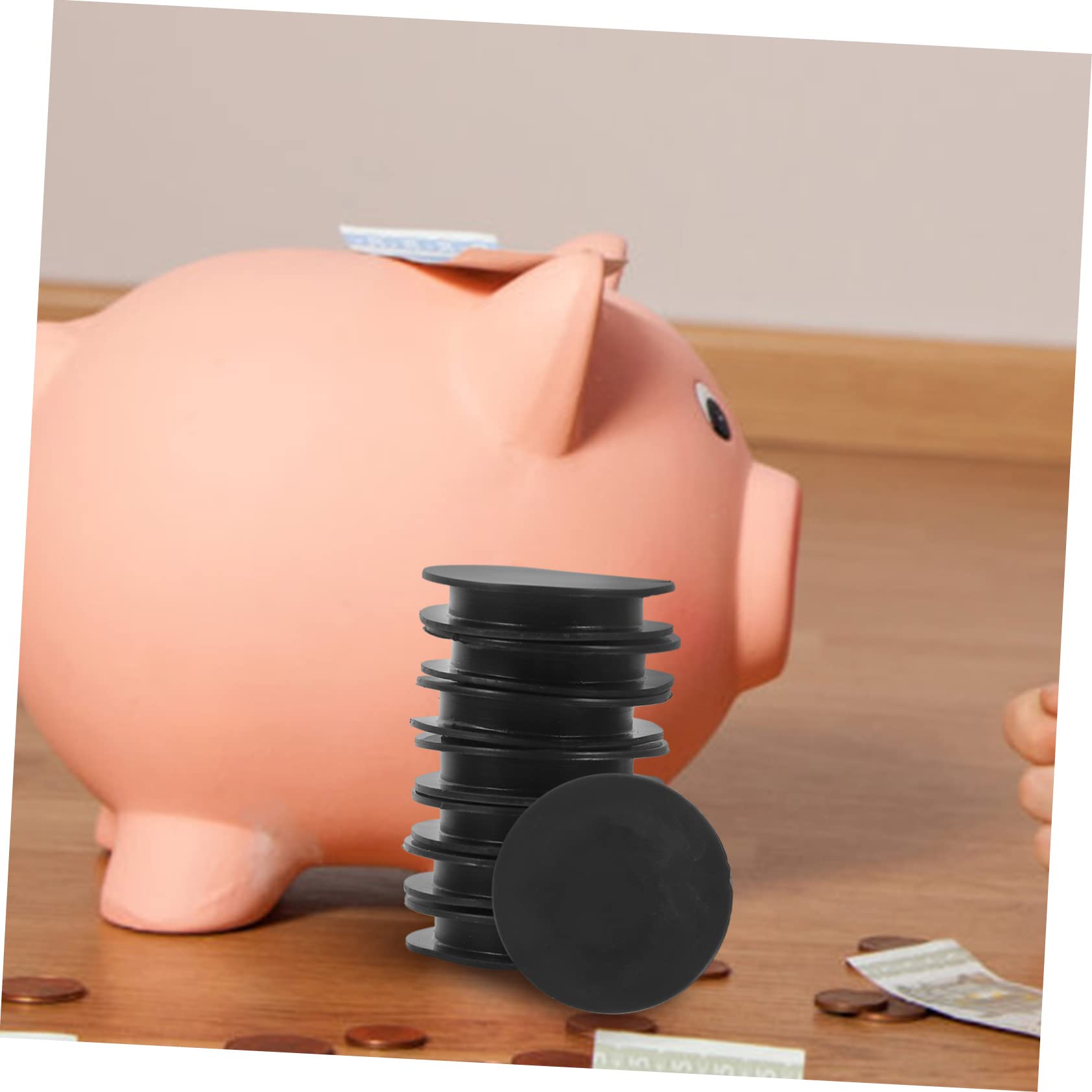 GANAZONO Piggy Bank Bottom Covers 40pcs Money Jar Bottom Plugs Coin Jar Stoppers Plaster Doll Stoppers PVC Material