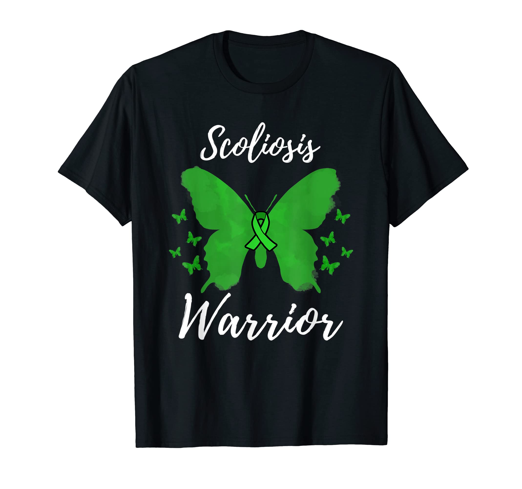 Hiking Lover DesignAdult Unisex Scoliosis Awareness T-Shirt, Black, S, Short Sleeve, Classic FitOEKO-TEX STANDARD 100