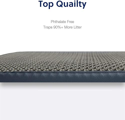 Miniatura 6 de WePet - Tapete de arena para gatos, tapete de doble capa para arena de gatos, sin ftalatos, impermeable a la orina, fácil de limpiar, control de