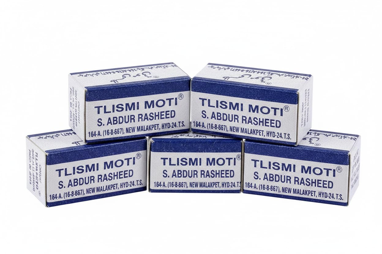 Tlismi Moti Bead for Babies – Traditional Teething Pendant | Painless Teething Support | Ayurvedic Bead with Adjustable Thread (Pack of 10)