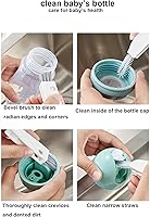 Vista 3 de Pequeño cepillo de limpieza - Mini cepillo multifuncional de limpieza de hendiduras, herramientas de limpieza de botellas de agua para vaso