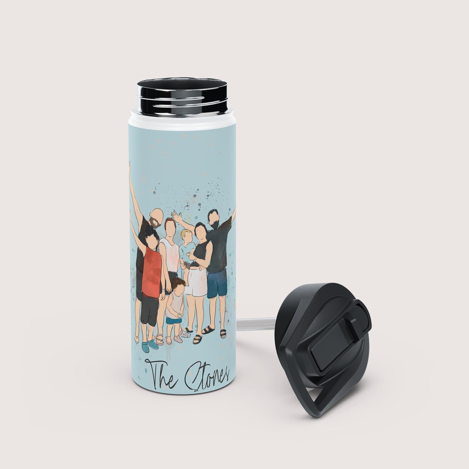 Personalized Stainless Steel Water Bottle & Thermos – Custom Design with Your Name or Photo | Insulated, Leak-Proof, ideal for Sports, Travel, and Gifts for girlfriend (Custom Stainless Steel Thermos)