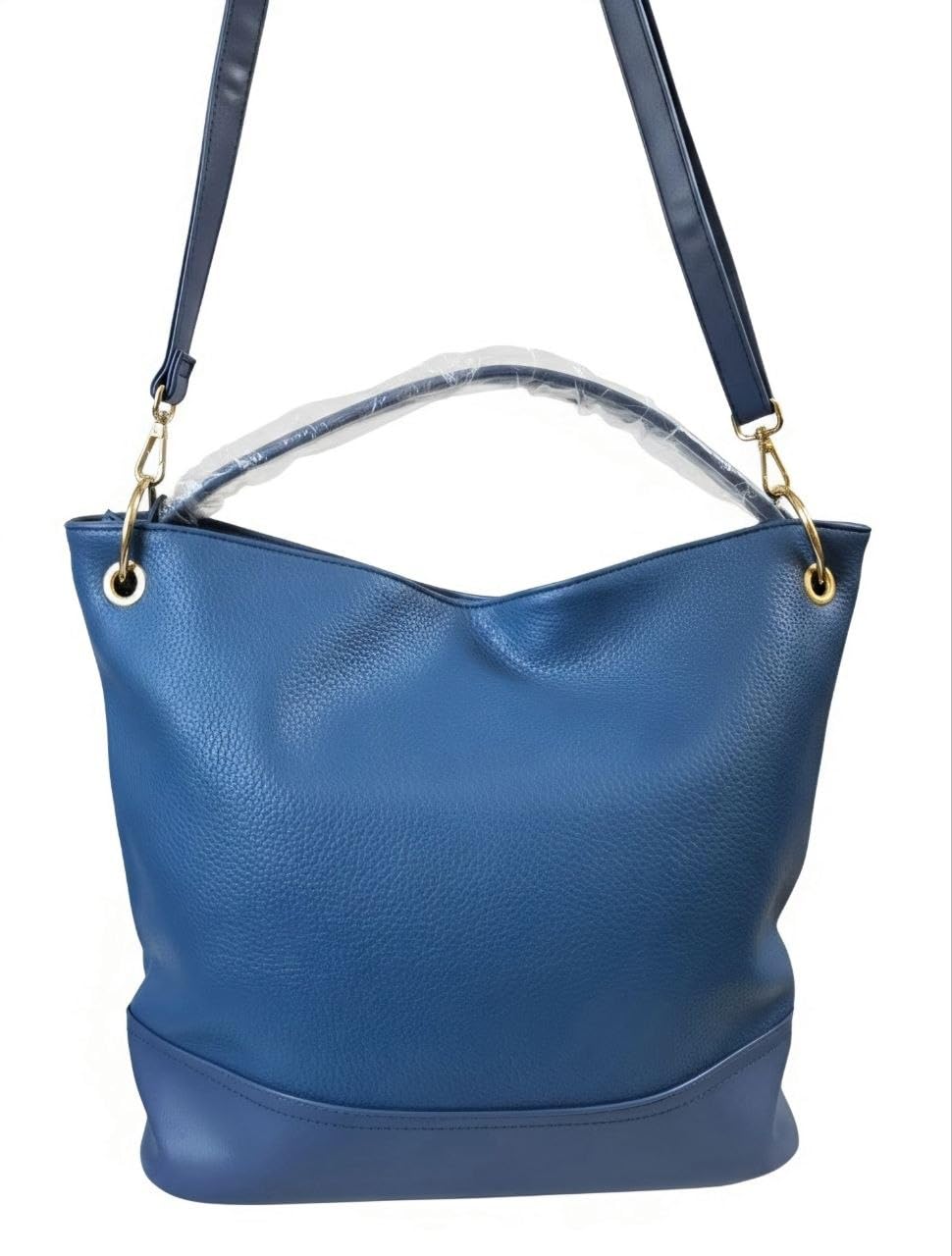 Pierre Cardin Borsa a Mano Donna Elegante 4077 Oslo17, Grande Borsa a Spalla Nero in Ecopelle Martellata, Sacca Casual da Giorno con Tracolla e Zip