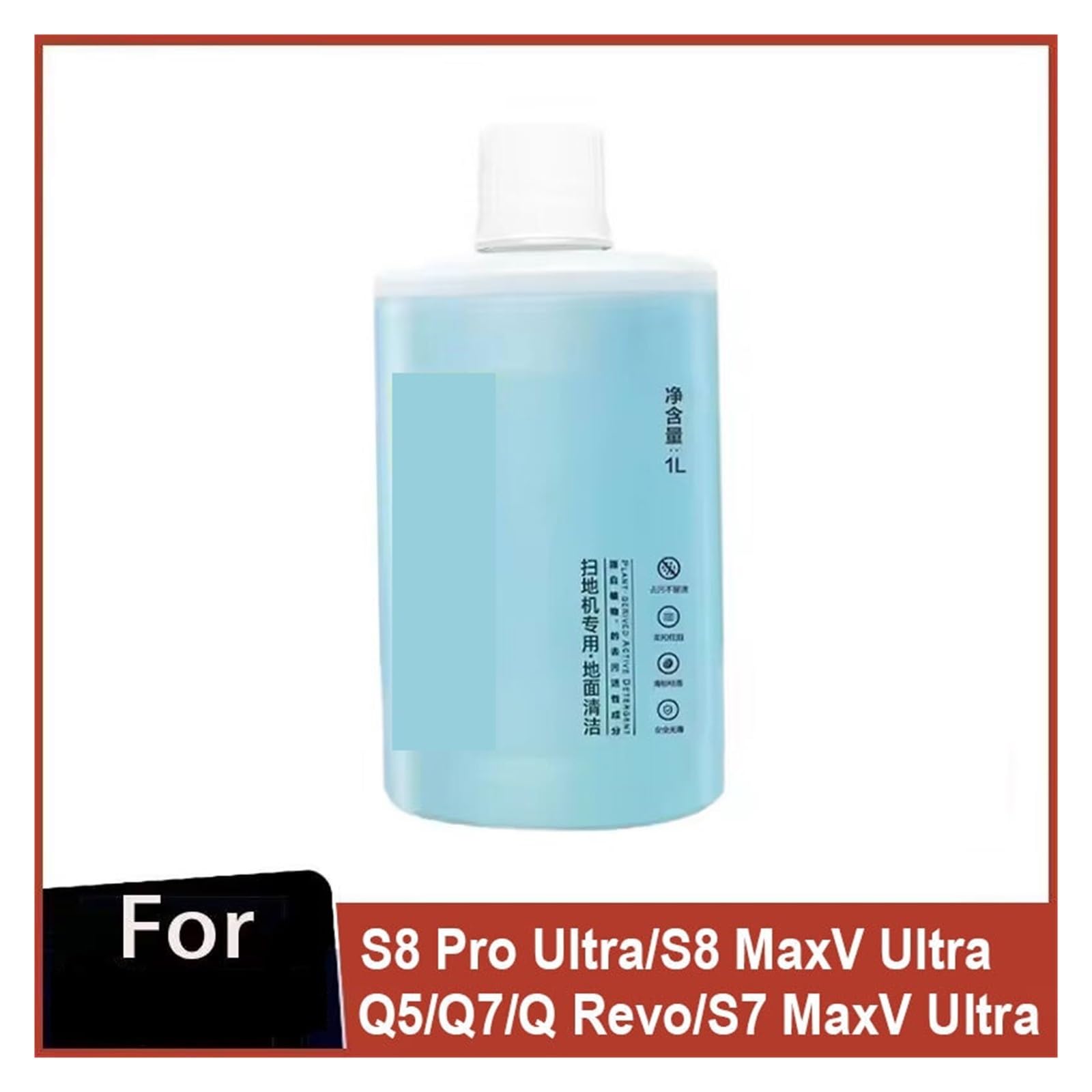 Solución de Limpieza de Pisos de 1 litro, Compatible con Roborock S8 Pro Ultra/S8 MaxV Ultra/S7 MaxV Ultra/Q5/Q7/Q Revo/S8 Plus/S8+, Accesorios de Repuesto for aspiradoras for Pisos Duros