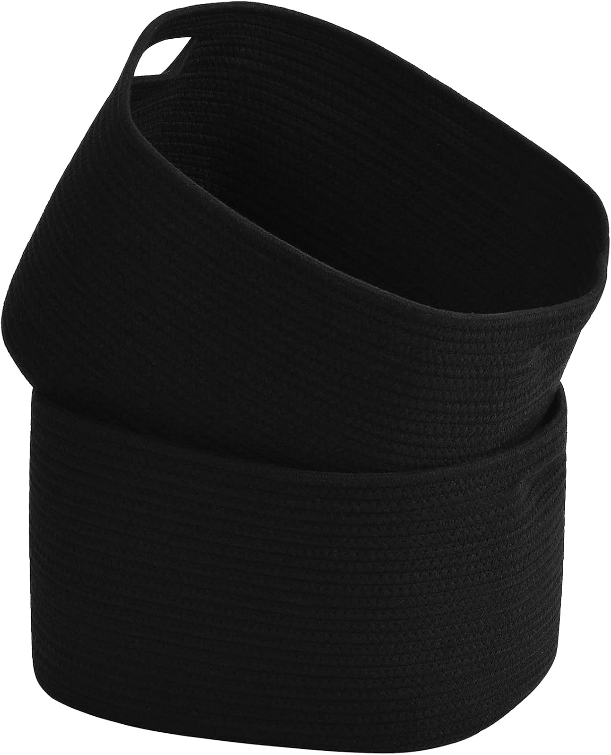 ECDYQXVU Cotton Rope Storage Baskets 15x10x9 in, Decorative