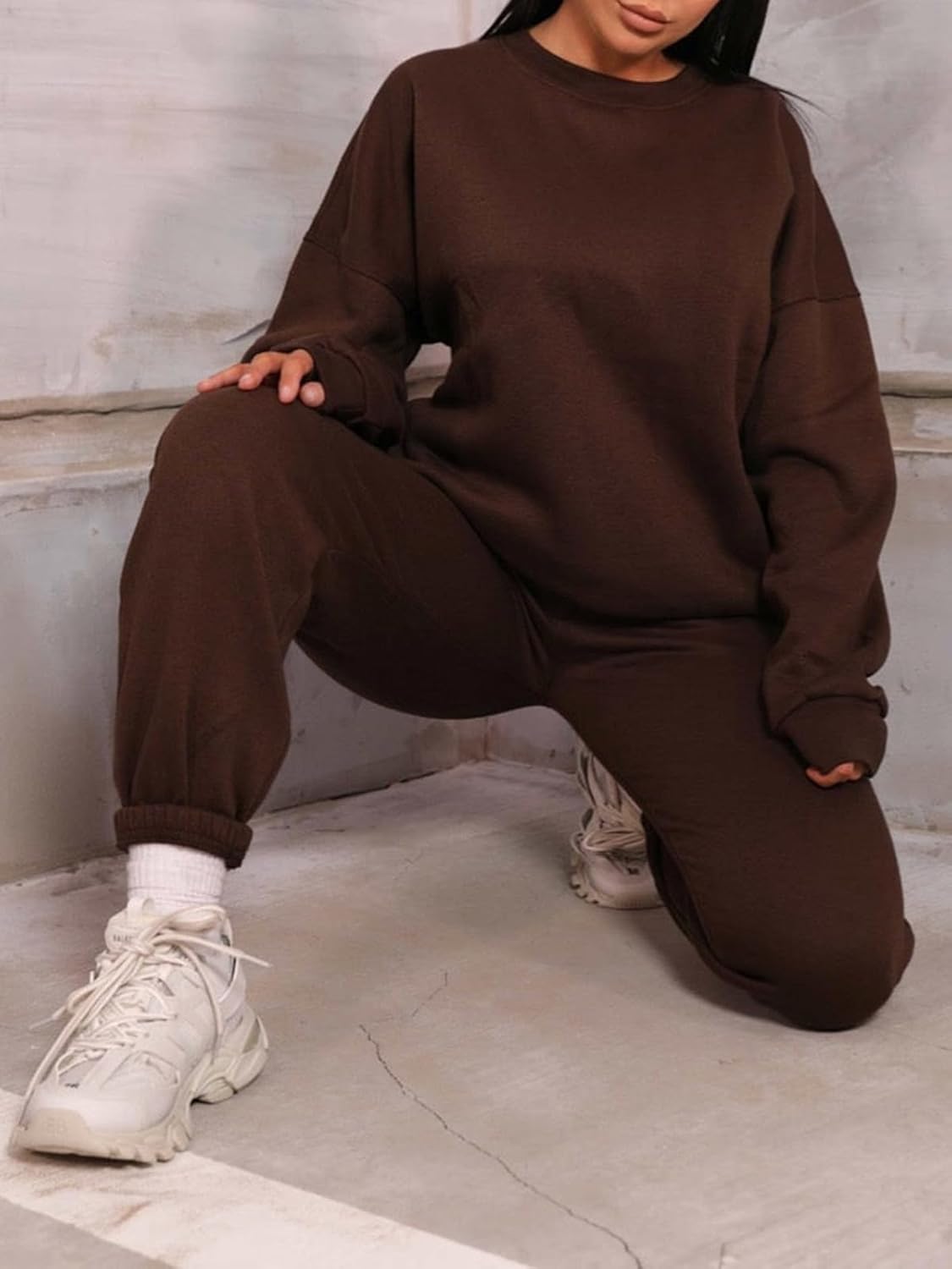 KANSOON Sweatsuits for Women Set 2 Piece Jogging Suit Long Sleeve Pullover Sweatshirts Sweatpants Tracksuit Casual Outfits - Image 7