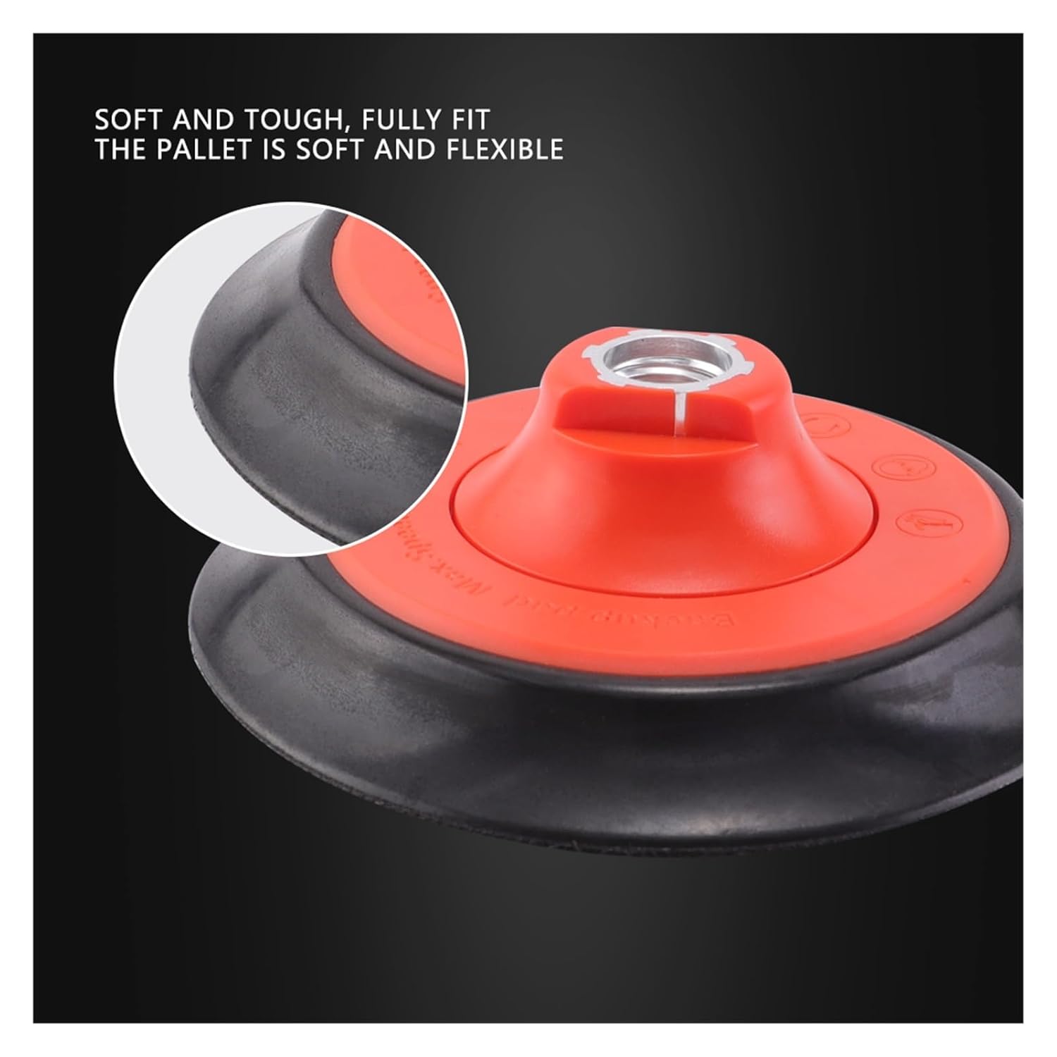 2PCS 5" 125mm / 6" 150mm M14 Backing Plate Backer Disc Car Buffing Buffer Pad Rotary Polisher Accessories(5 inch(125mm))