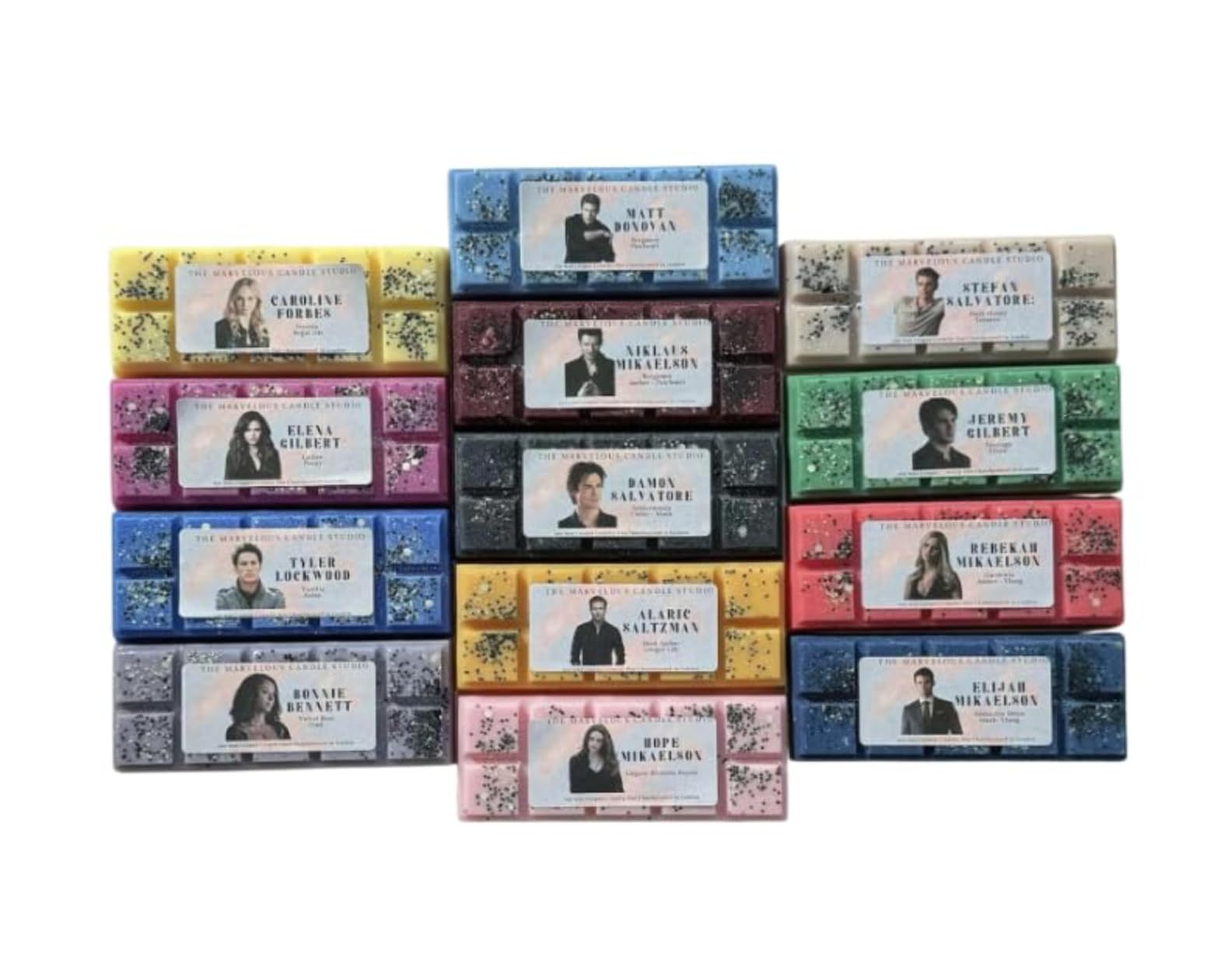Vampire Diaries x Originals Wax Melts| TVD Fandom Gift | Handmade Vegan Soy Wax Snap Bars | Vampire Diaries Mikaelson Salvatore Gilbert Bennet Birthday Gift Ideas ONE PIECE (Matt Donovan) โ image 1