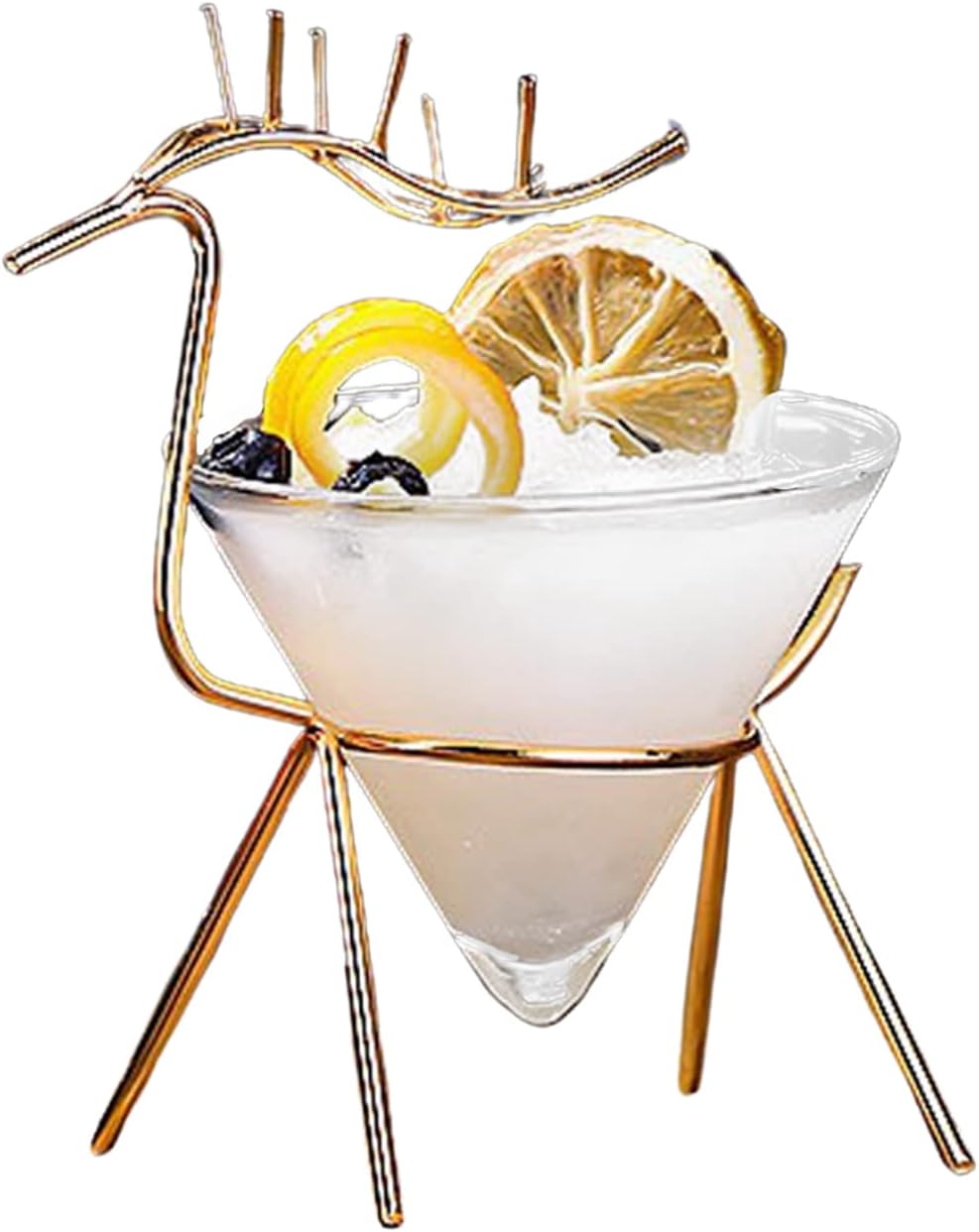 BestAlice Cocktail Glasses Set of 2, Unique Martini Glasses, 5 Oz Creative Cocktail