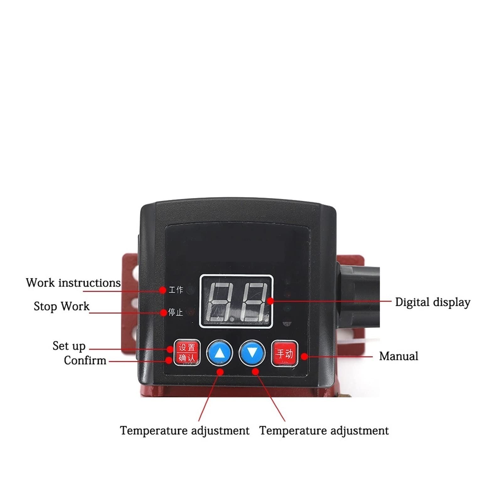 Bomba de circulación de calefacción Central automática con Control de temperatura de 165 W, bomba de circulación de agua caliente for calefacción doméstica(165W caliber 40)