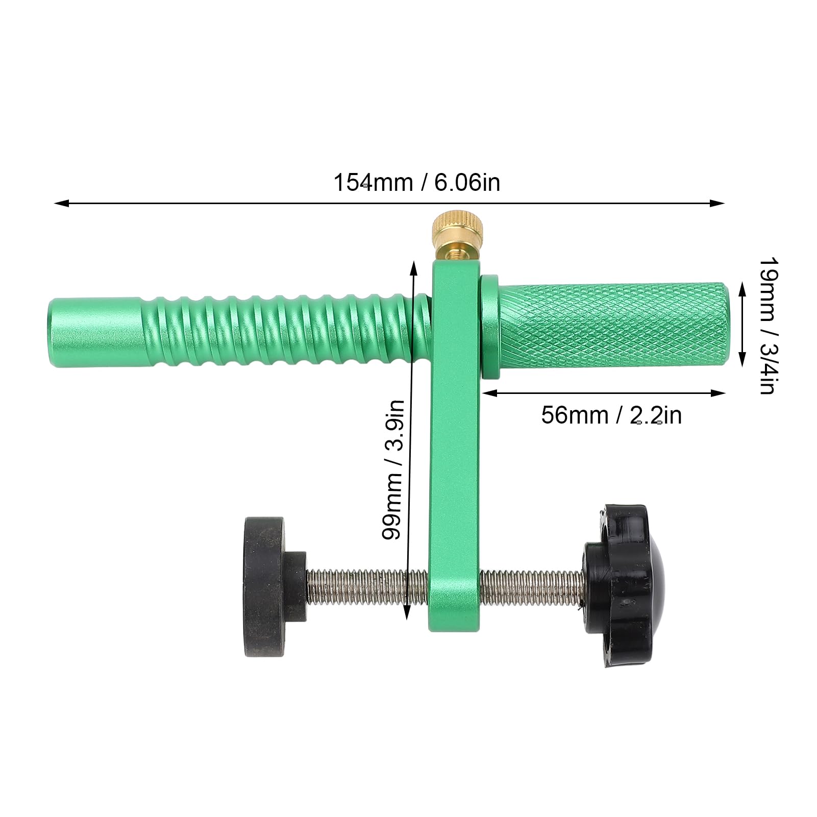 2-częściowe zaciski dla psów 3/4 w (19 mm) Szybkie uwalnianie Szybkie kompaktowe narzędzia metalowe narzędzia do obróbki drewna Jedna ręka oszczędza czas obróbki drewna