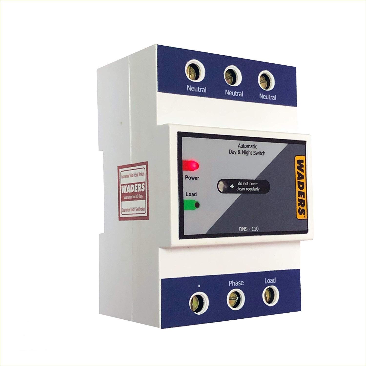 WADERS Sunrise Sunset LDR Sensor Based Switch (20 Ampere)(AC, Acrylonitrile Butadiene Styrene, White)