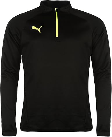 puma suede black quarter zip