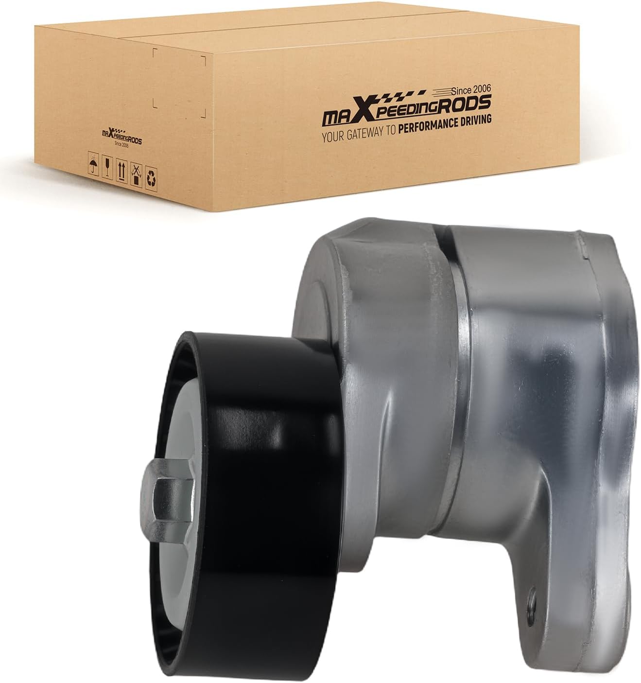 maXpeedingrods Belt Tensioner Assembly with Pulley for Jeep Cherokee 2014-2023 Renegade 2015-2021 Chrysler 200 2015-2017 Compass 2018-2022 Dodge Dart 2013-2016 Fiat 500X 2016-2018 19311461 4627742AA
