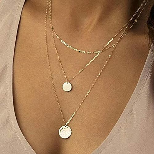 Miniatura 4 de Long tiantian Layered Necklaces for Women Gold Necklace Pendant Layering Necklaces for Women Stack Dainty Necklace Gold Jewelry Set