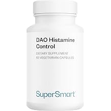 DAO Histamine Control - DAO Enzyme for Cleavage of Food Histamine - Vegan Microencapsulated & Enteric Juice-Resistant DAO adiDAO Veg Quercetin & Vitamin C - 60 Plant Based