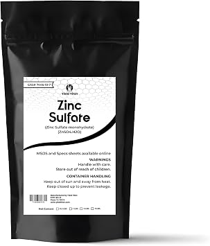 Zinc Sulfate Zinc Sulfate Monohydrate ZnSO4.H2O - Used in Water Treatment, Tree Nutrition, Preservative for Leather 2lb