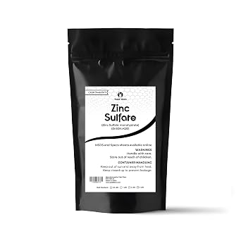 Zinc Sulfate Zinc Sulfate Monohydrate ZnSO4H2O - Chemical 0.5lb