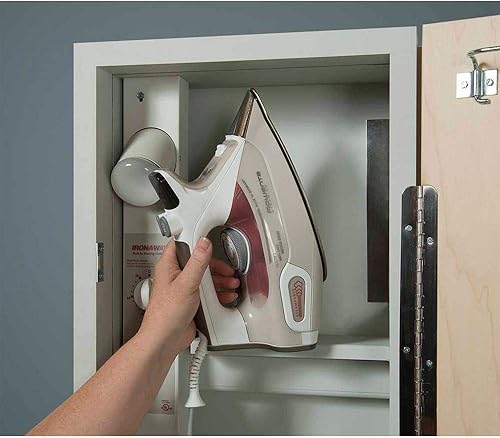 Miniatura 4 de Iron-A-Way E-42-L Centro de planchado - Tabla de planchar integrada de 42 pulgadas con sistema eléctrico, luz y temporizador - Puerta con bisagras